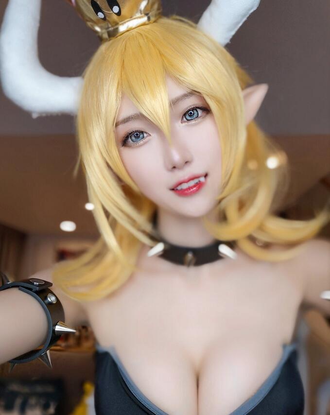 腐团儿cosplay高清库巴姬写真福利 二台男友视角大尺度性感图片